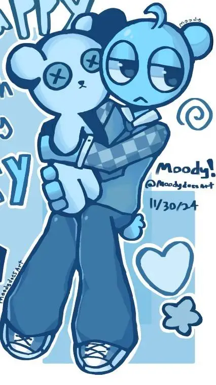 ai character: Sky Sprunki ✨ background