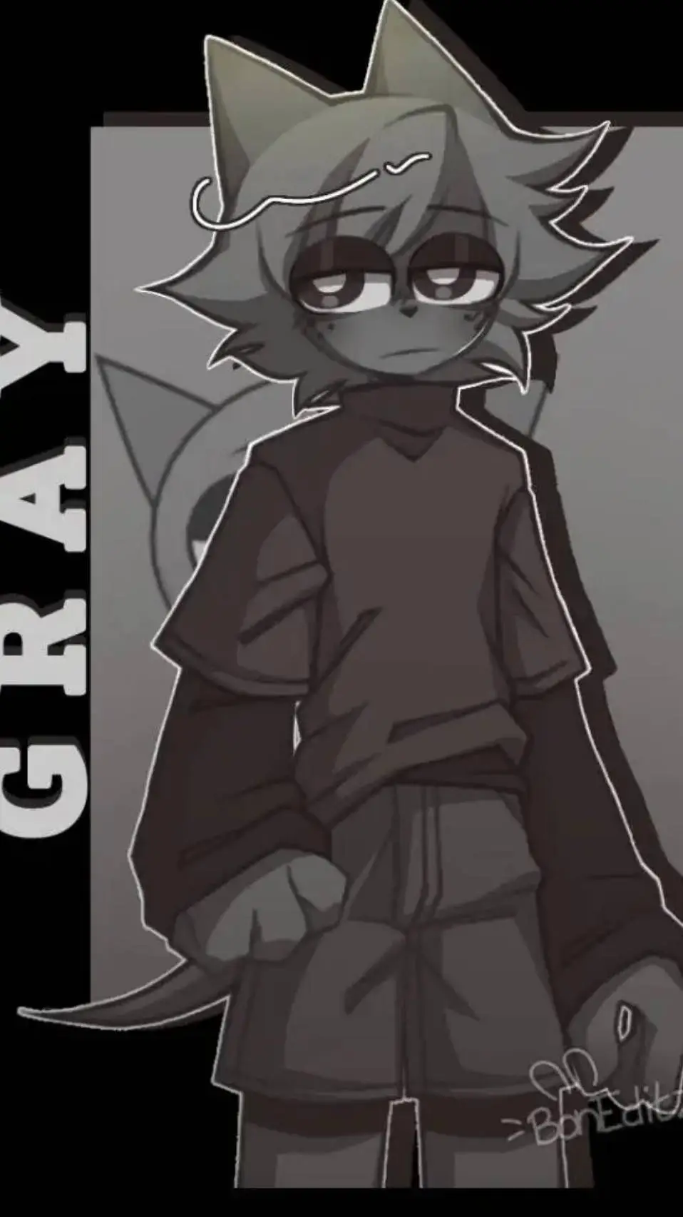 ai character: Gray Sprunki  background