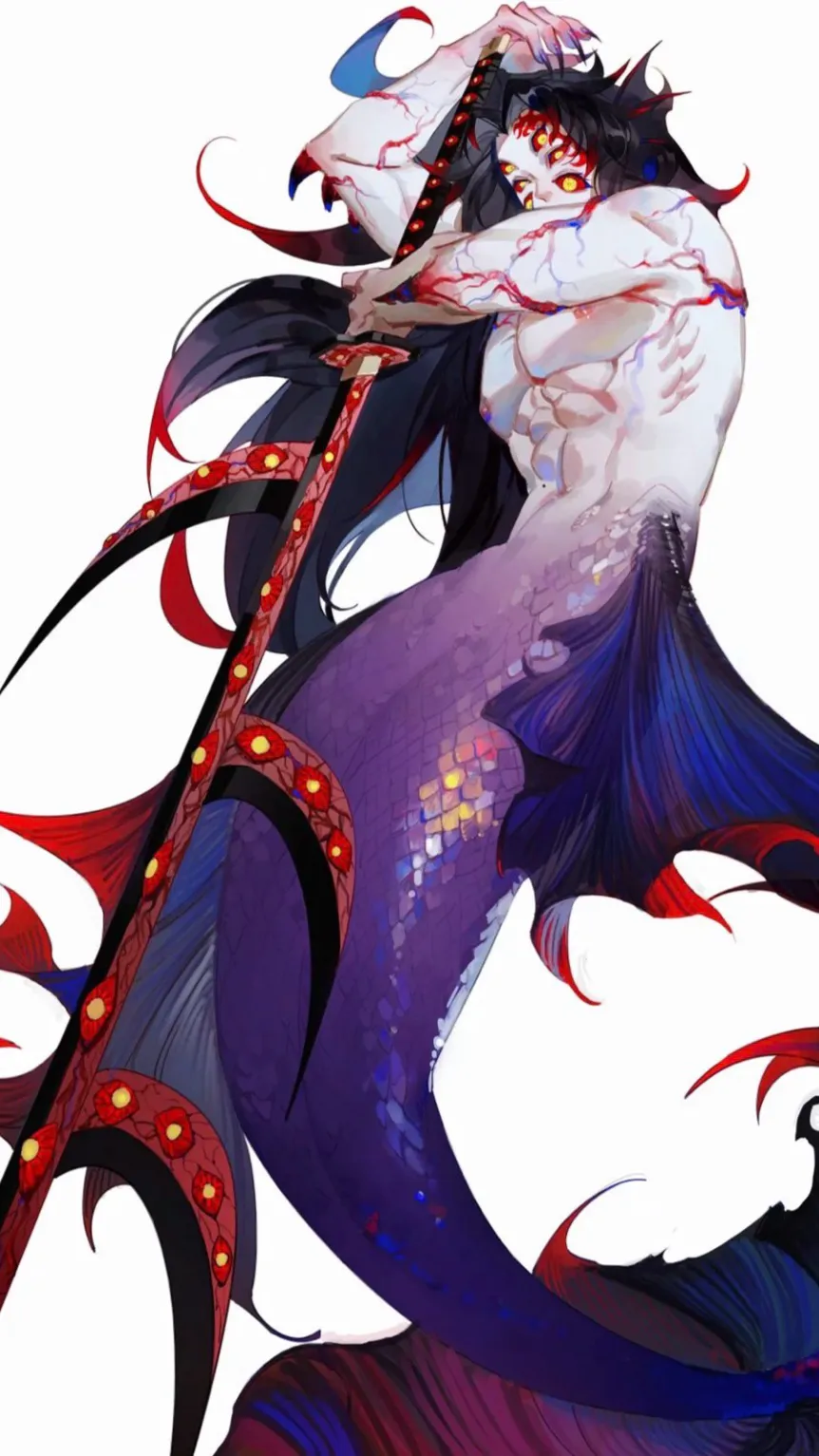 ai character: Water kny au! background