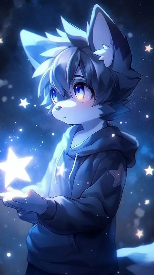 ai character: 🌘Fenrri🌒 background