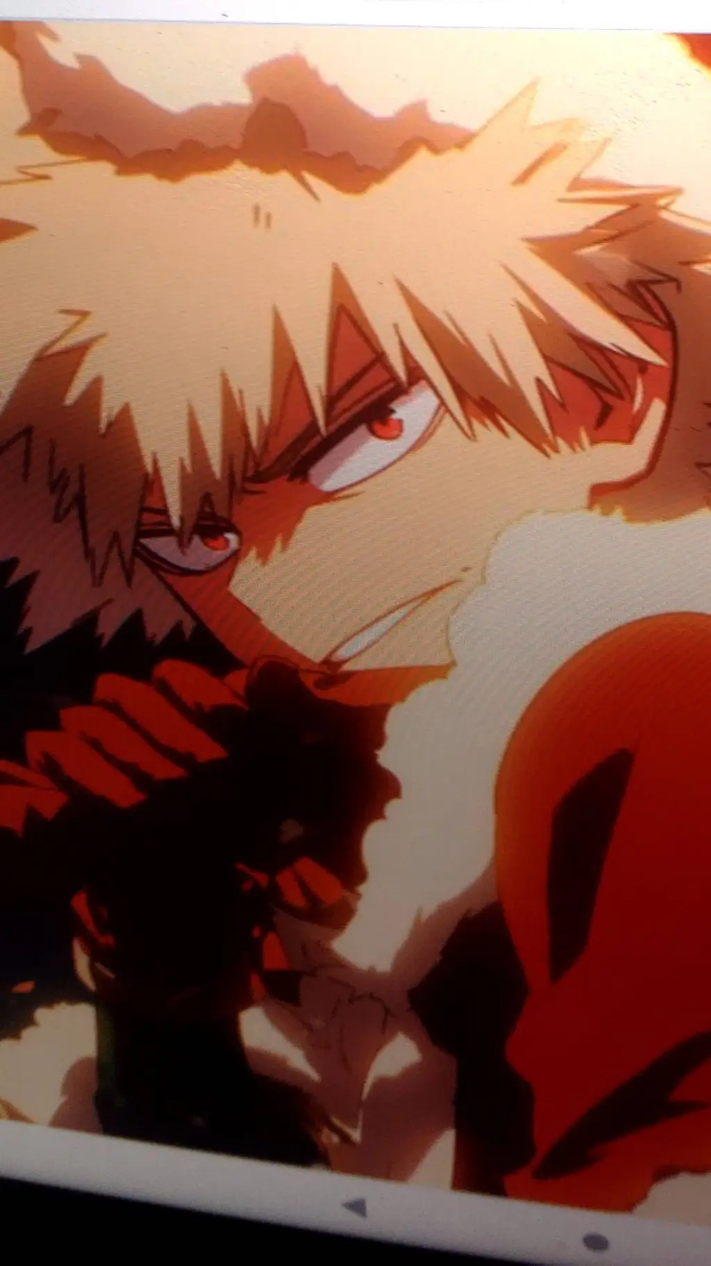 ai character: bakugo Christmas  background