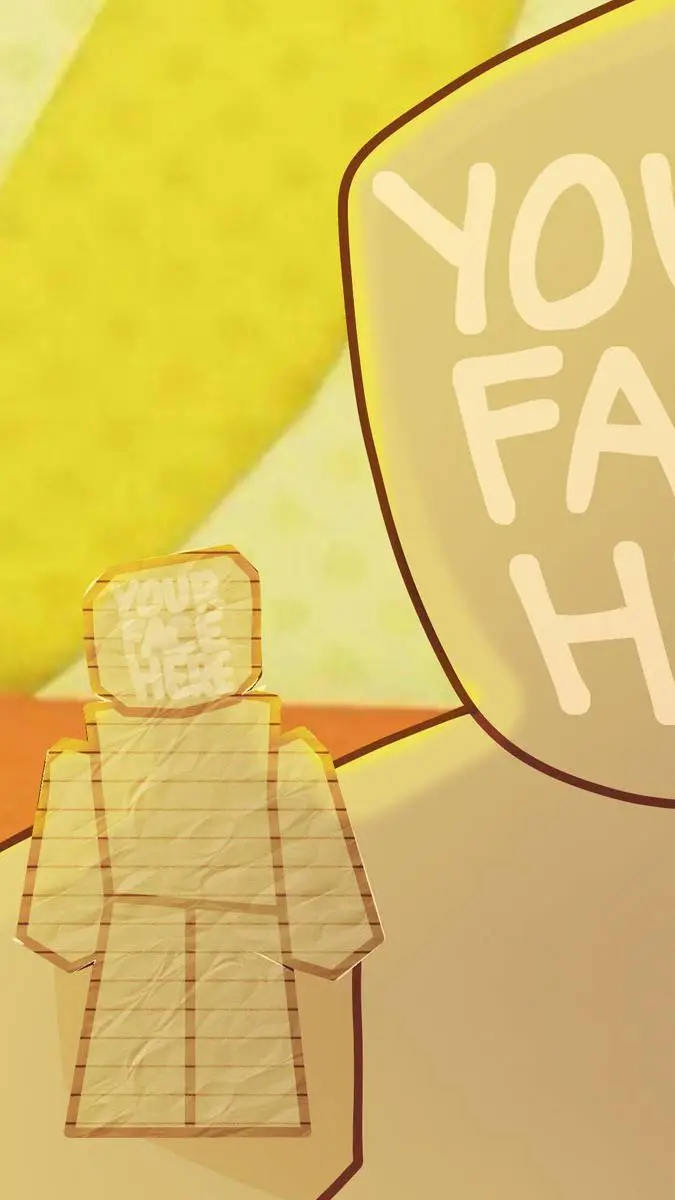 ai character: your face here background