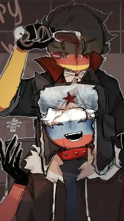 ai character: Rusia x Alemania background