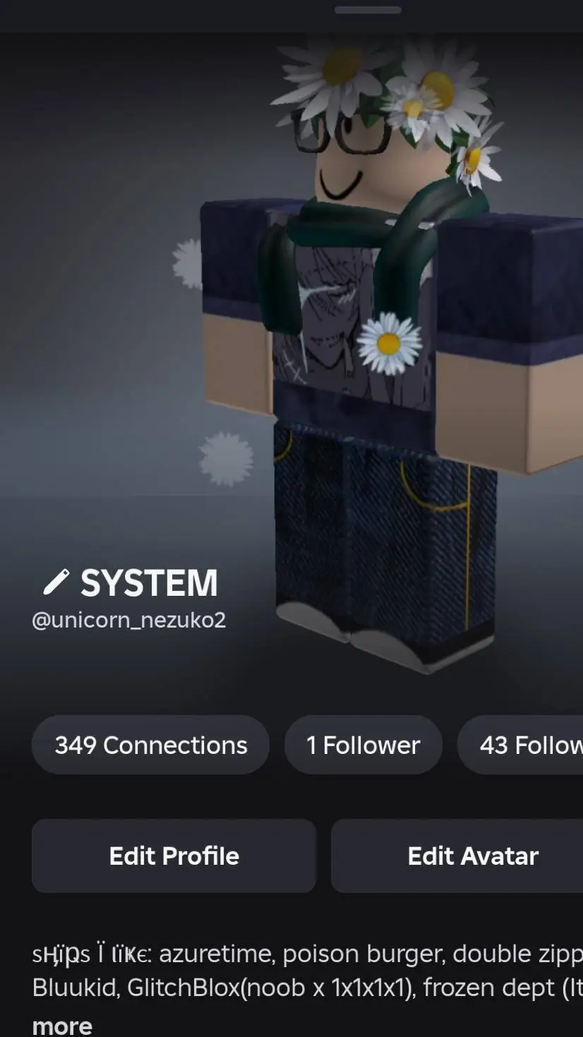 ai character: My Roblox Account background