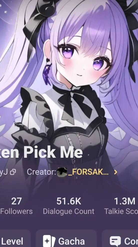 Talkie AI - Chat with Forsaken PickMe2
