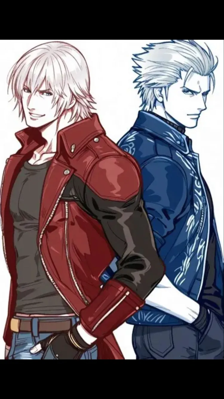 ai character: Dante and Vergil  background