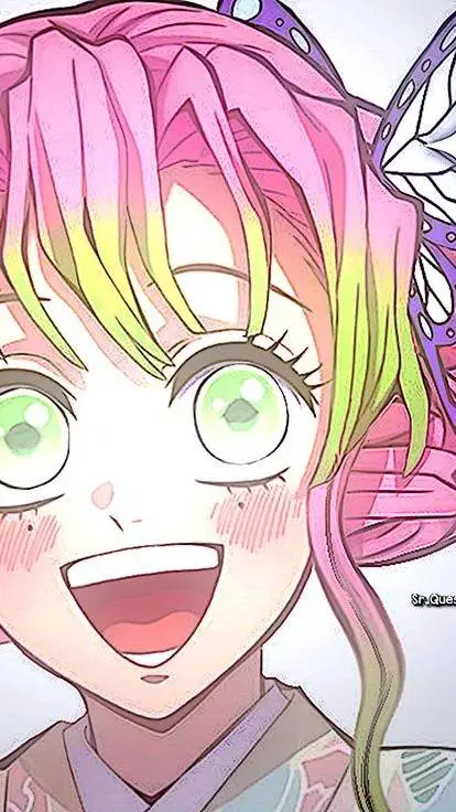 ai character: MITSURI KANROJI background