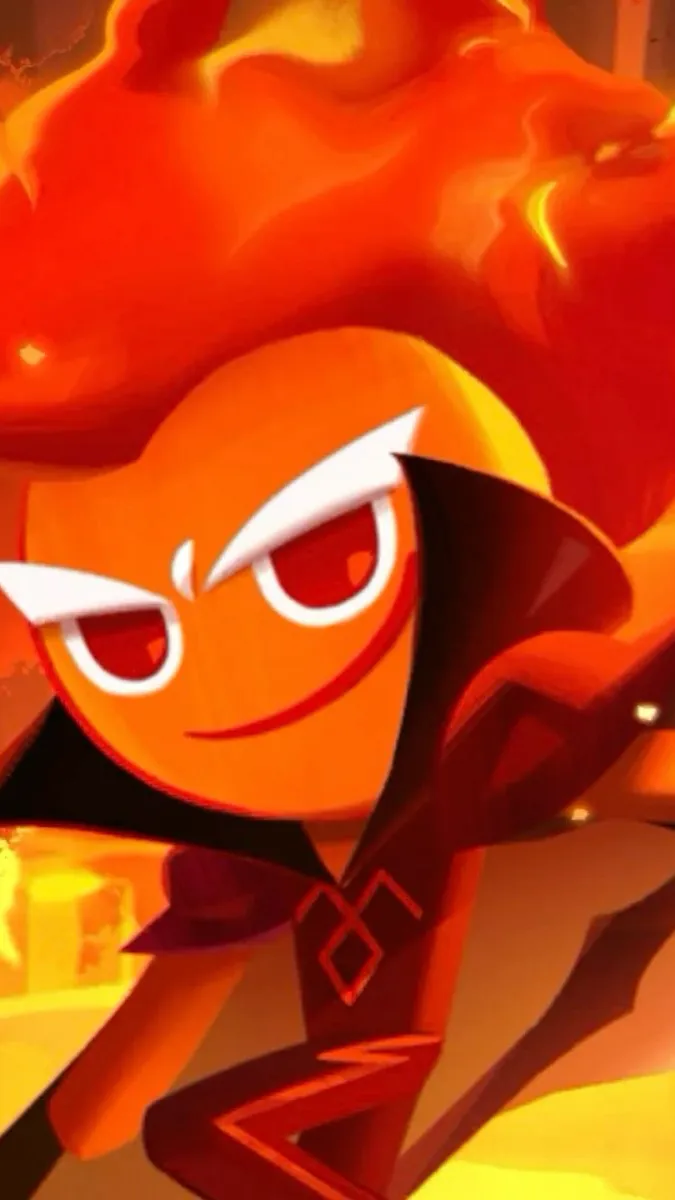 ai character: Fire spirit background