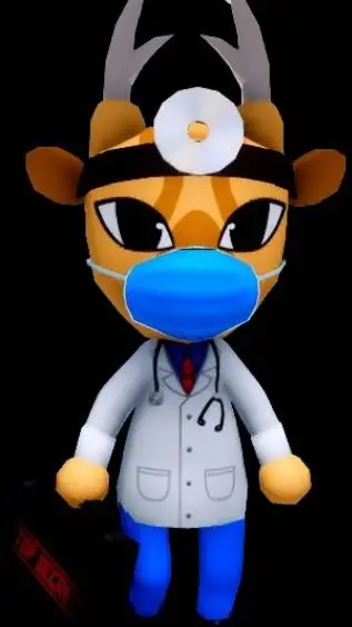 ai character: Dr. Harlow AHA background