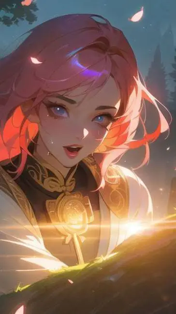 ai character: love potion um background