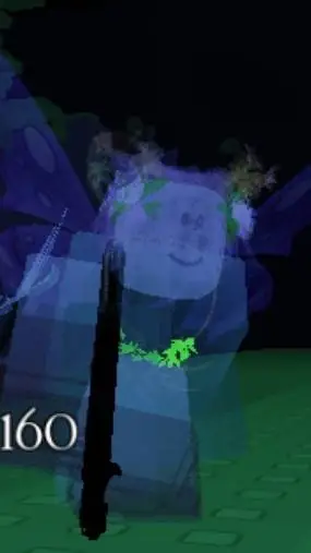 ai character: Twotime with a gun background