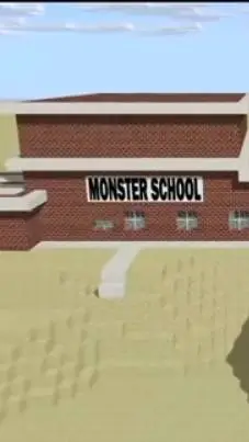 ai character: Monster School..  background