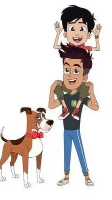ai character: Chiku and Bunty. background