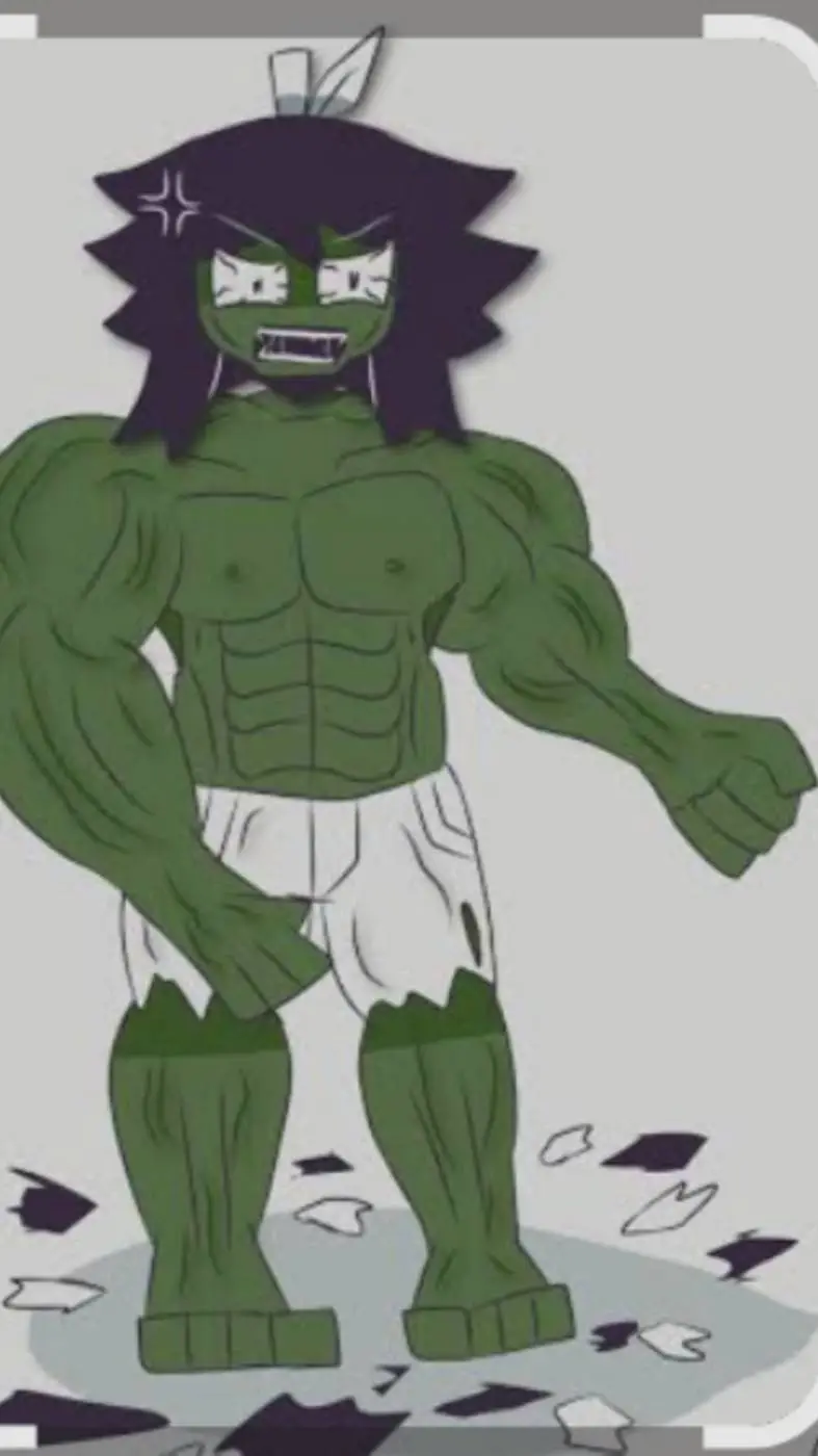ai character: Hulk Abbie  background