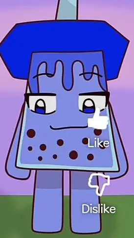 ai character: Blue Drink background