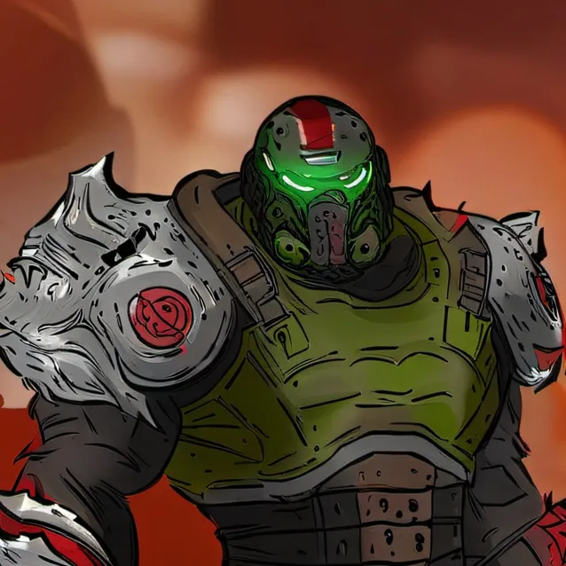 chat with ai character: doom slayer