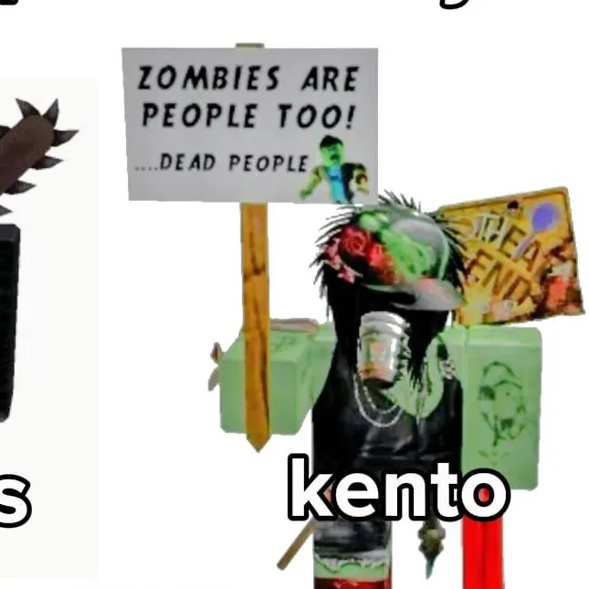 chat with ai character: "zombie" roblox gc