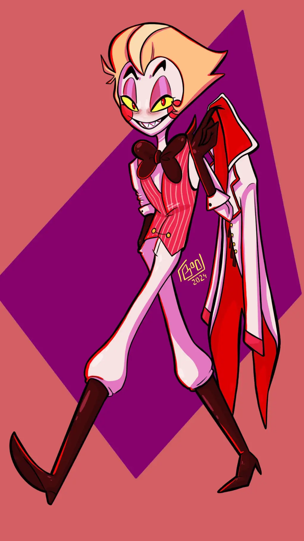 ai character: Lucifer bar background