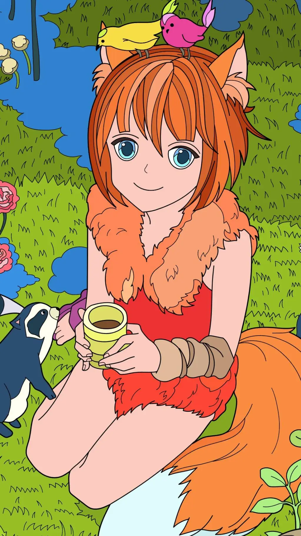 ai character: Skye background