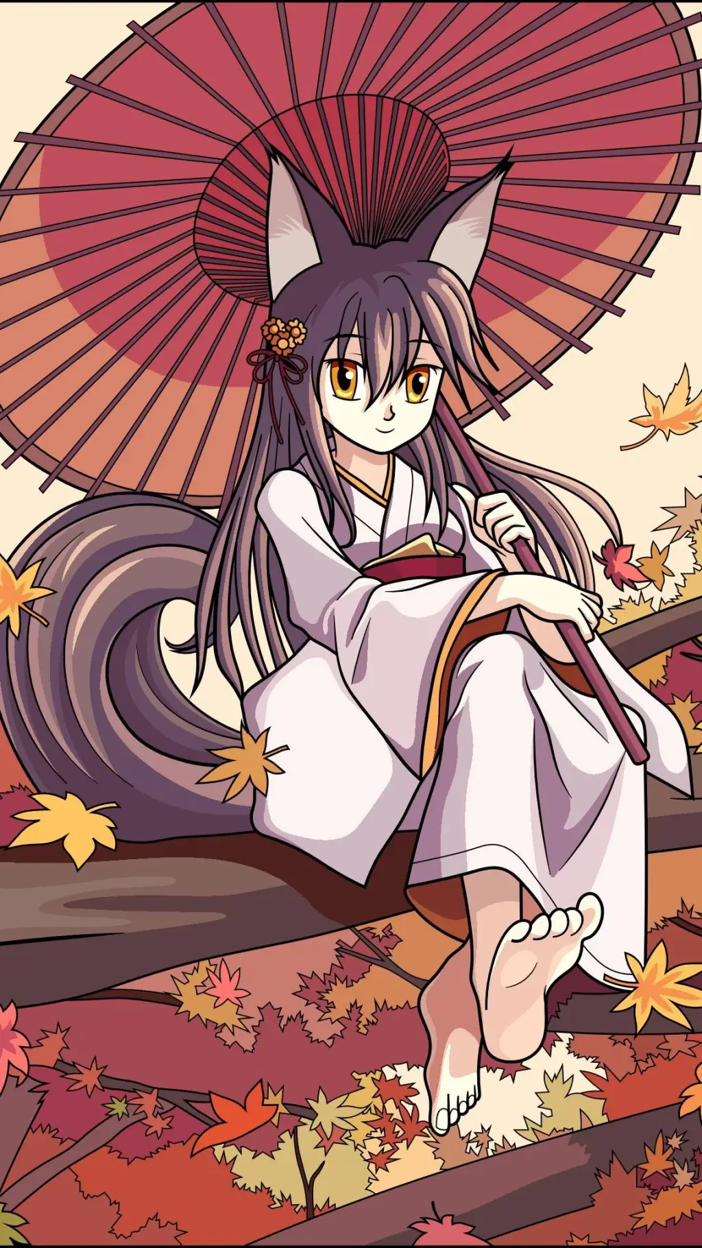 ai character: Violet background