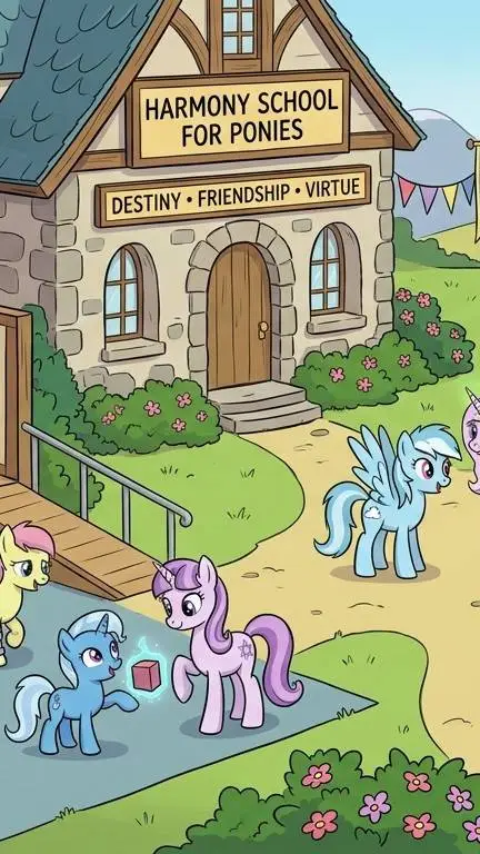 ai character: pony school  background