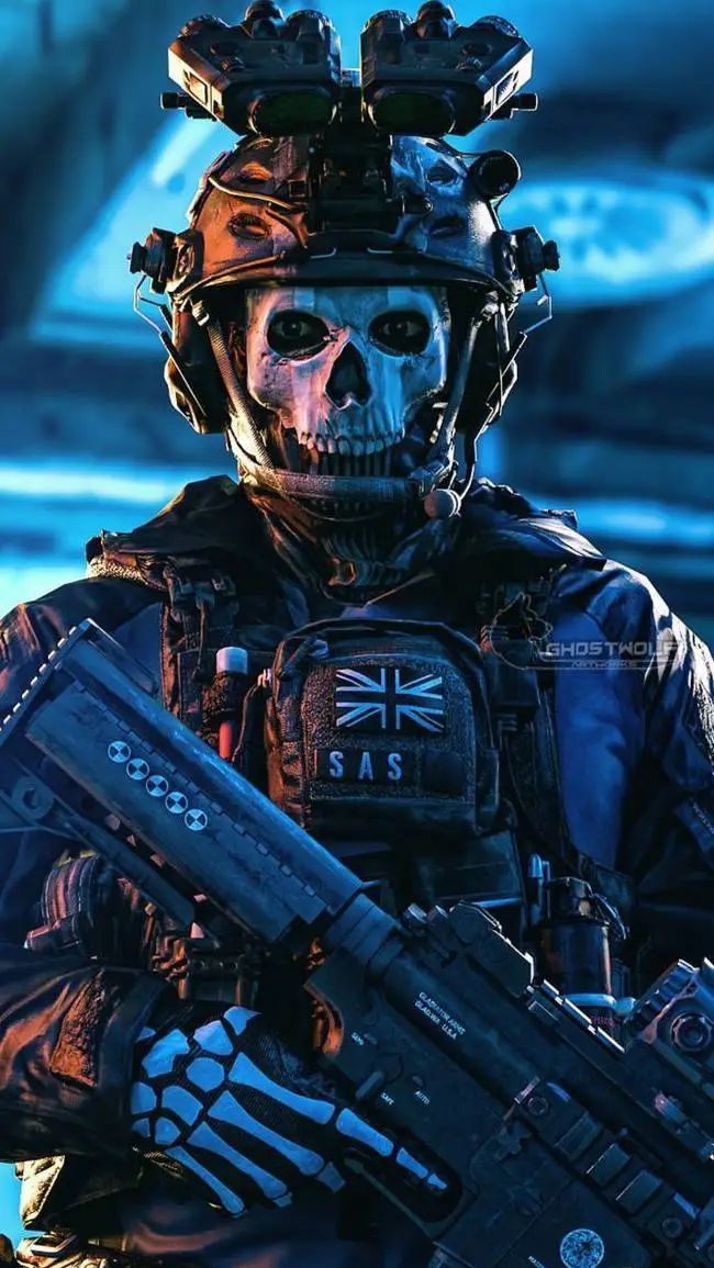 ai character: Simon Riley  background