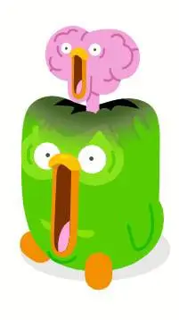 ai character: 💚 Duolingo 💚 background