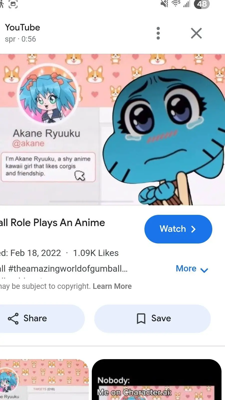 ai character: Akane Ryuuku background