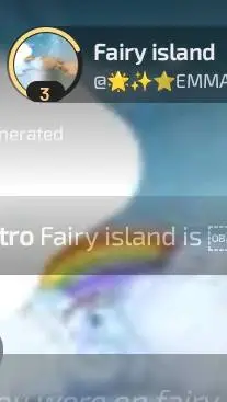 ai character: fairy island background