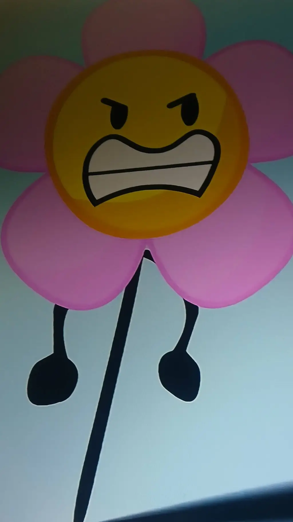 ai character: flower background