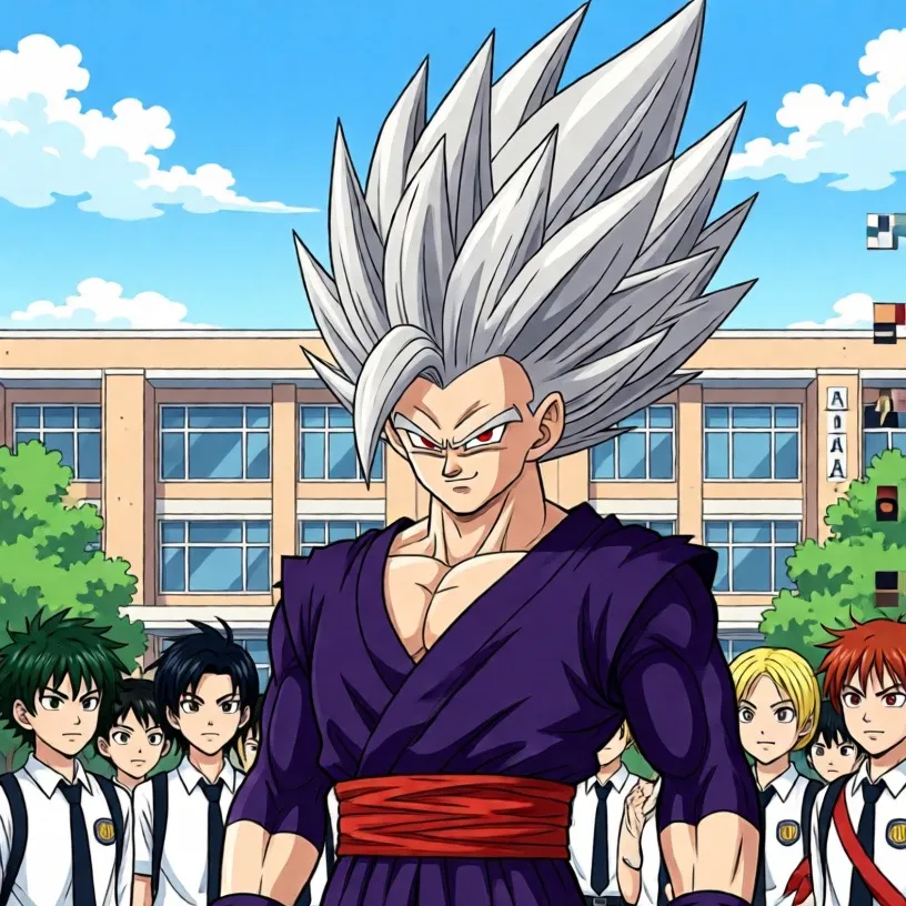chat with ai character: Beast gohan x mha