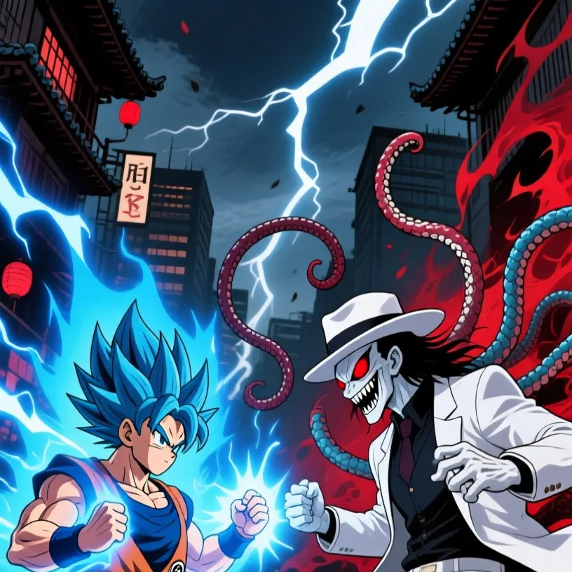 chat with ai character: Goku vs Muzan
