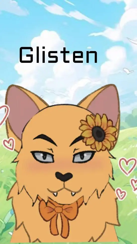 ai character: Glisten 😻 background