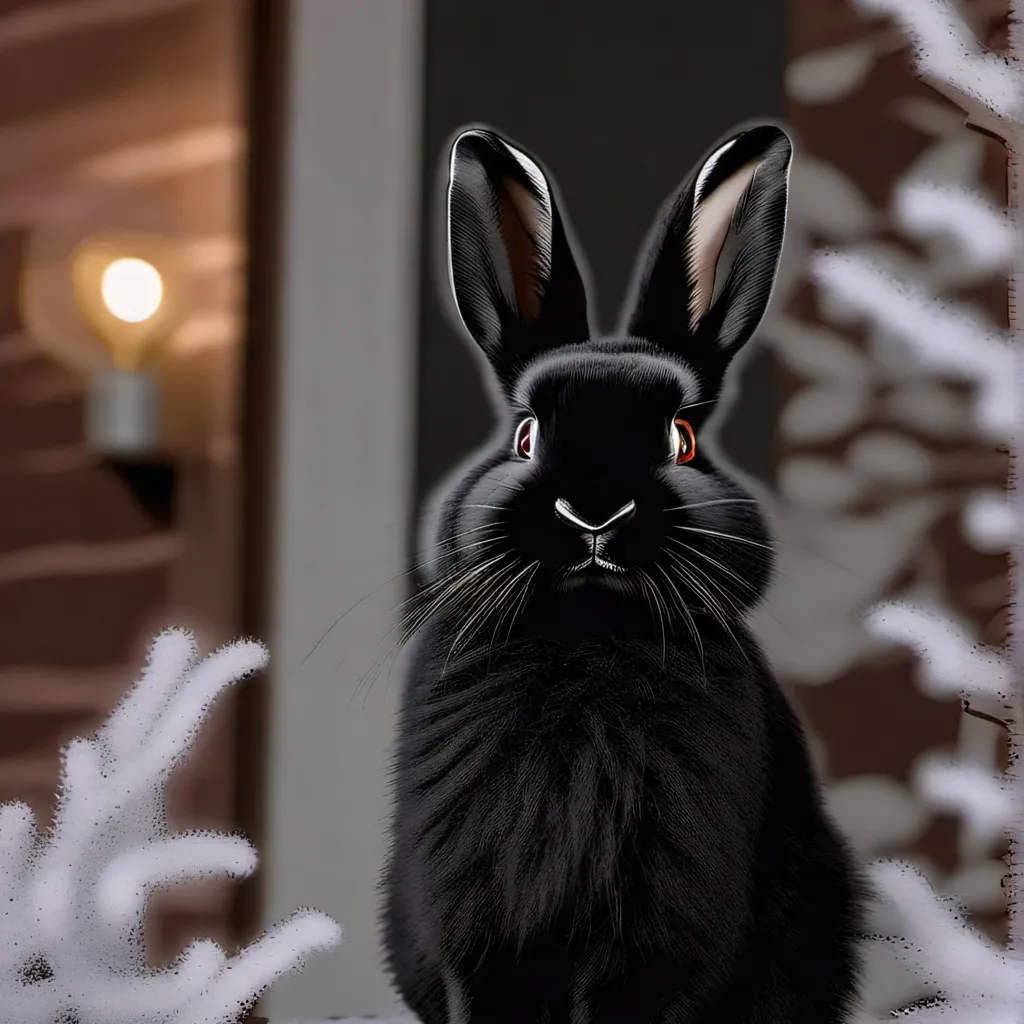 chat with ai character: black bunny
