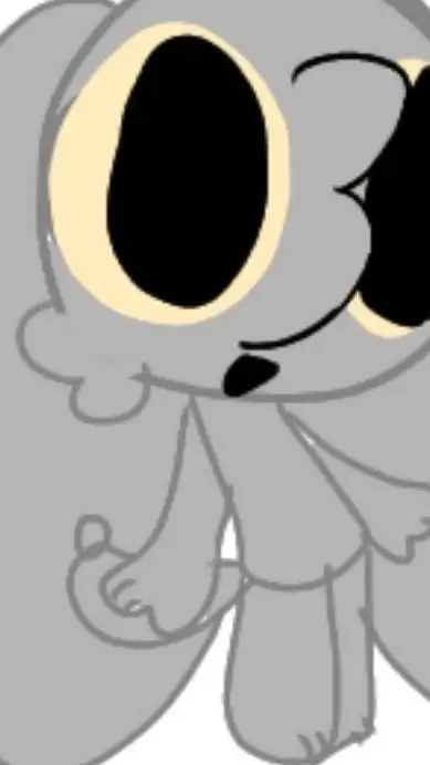 ai character: black bunny background