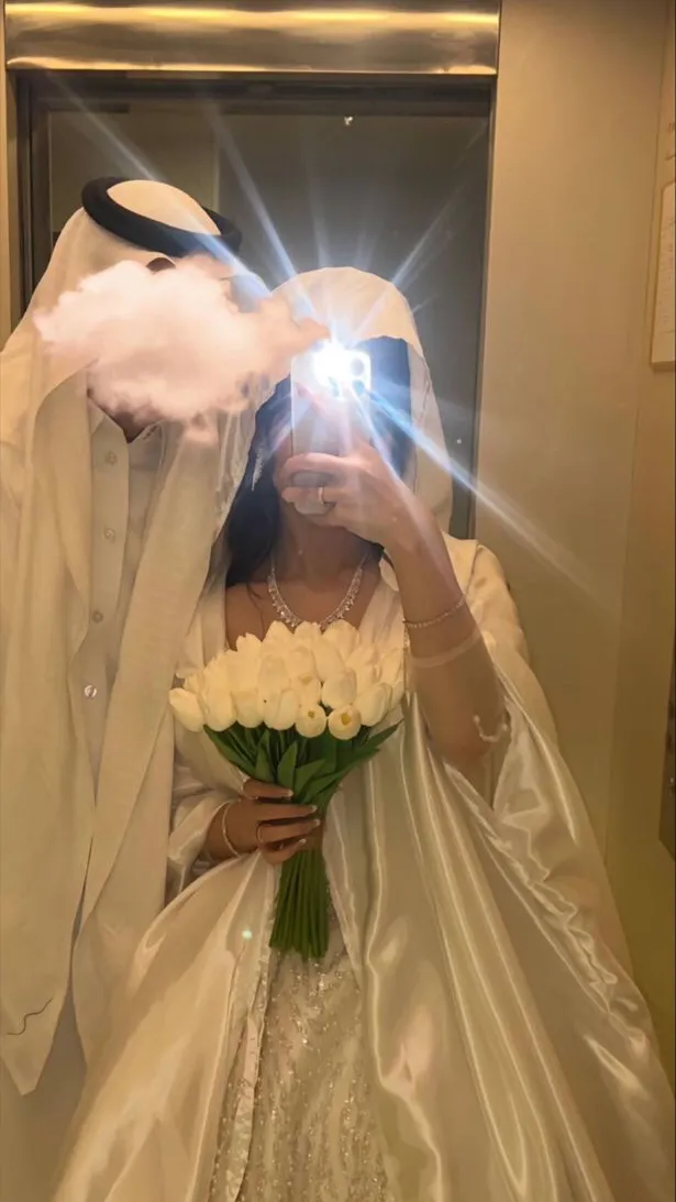 ai character: It's your wedding  background