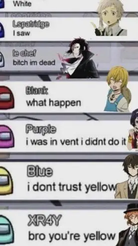 ai character: ✨Among us bsd✨ background