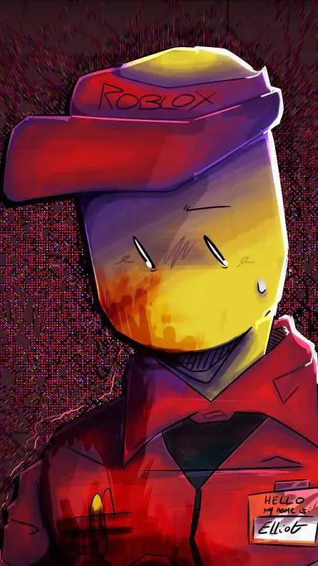 ai character: sad Elliot... background