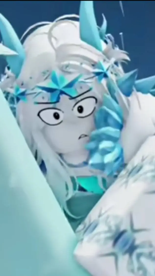 ai character: ice girl background