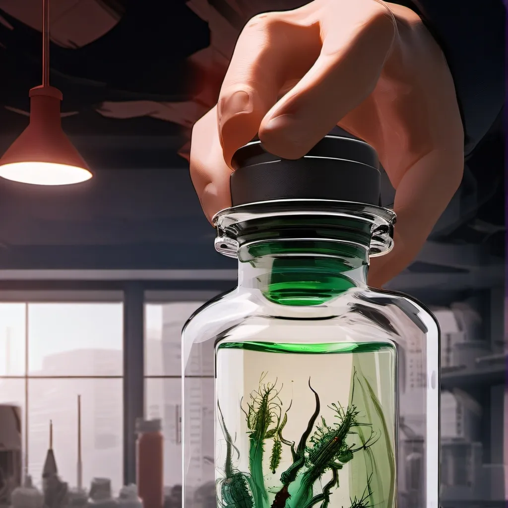 chat with ai character: Vial of fungus