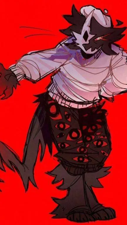 ai character: folly...👁 background