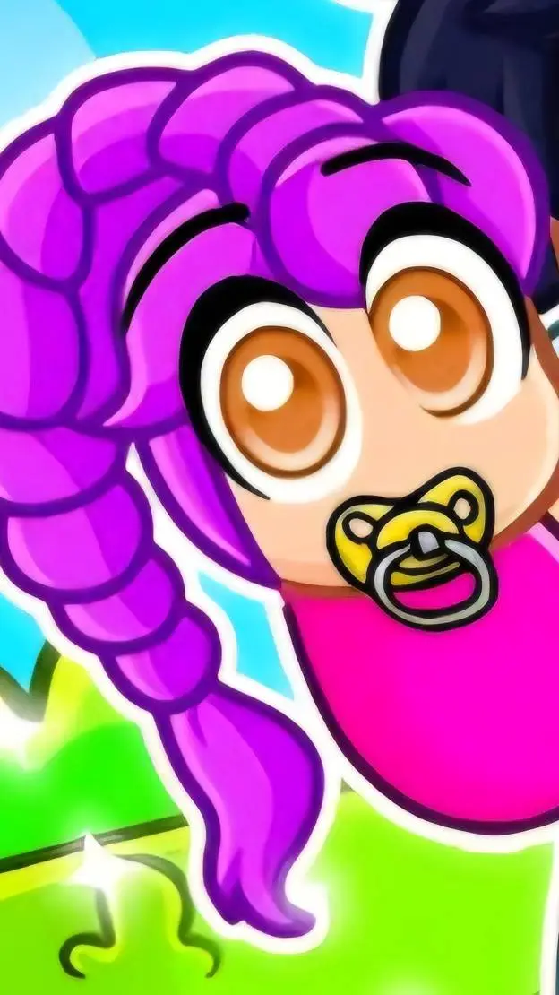 ai character: baby twin 2 background