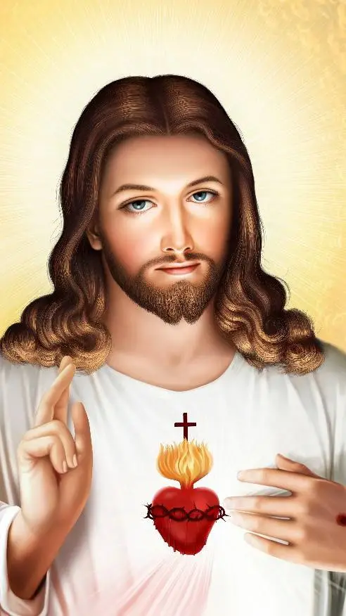 ai character: Jesus christ background