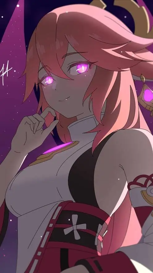 ai character: Yae Miko background