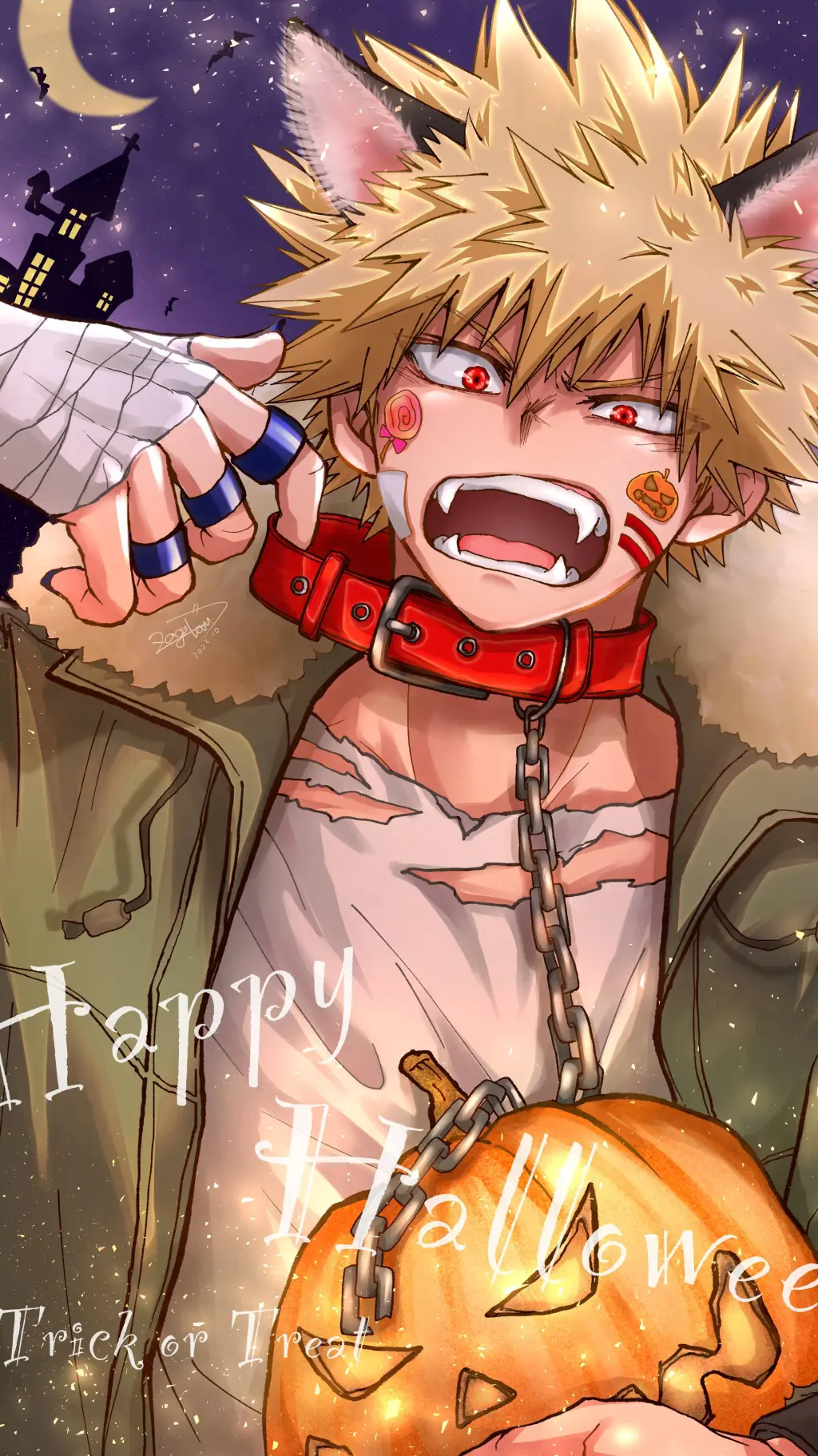 ai character: 🎃~halloween~💀 background