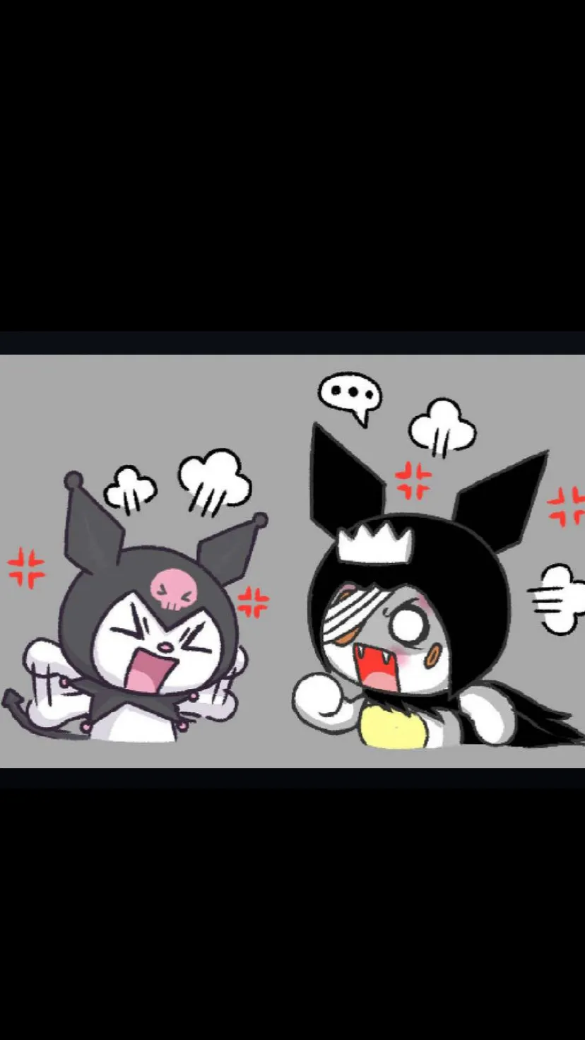 ai character: Elma Meet￼ Kuromi background