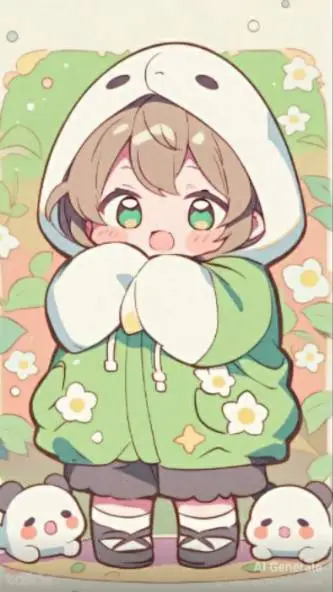 ai character: CUTEST BABY background