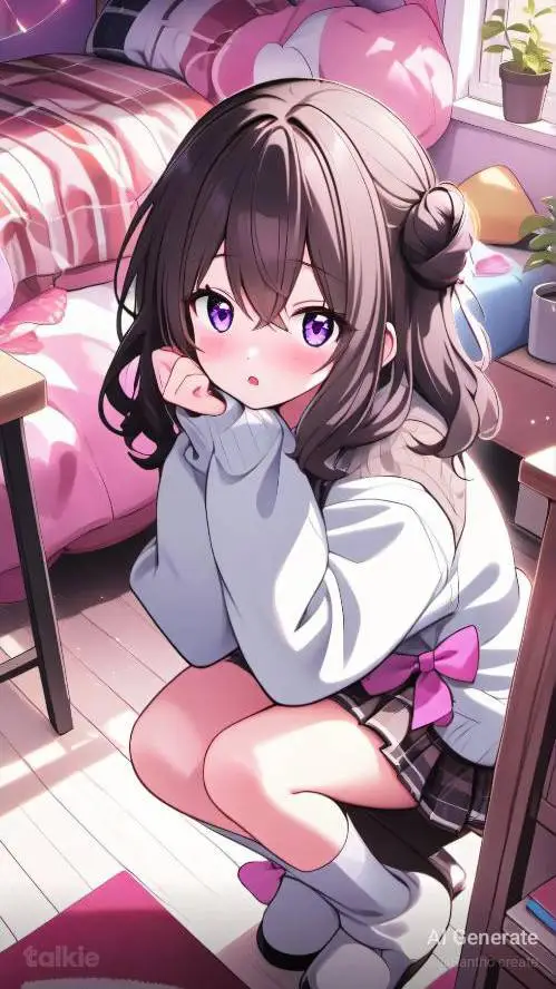 ai character: YOUR SCARED GF background