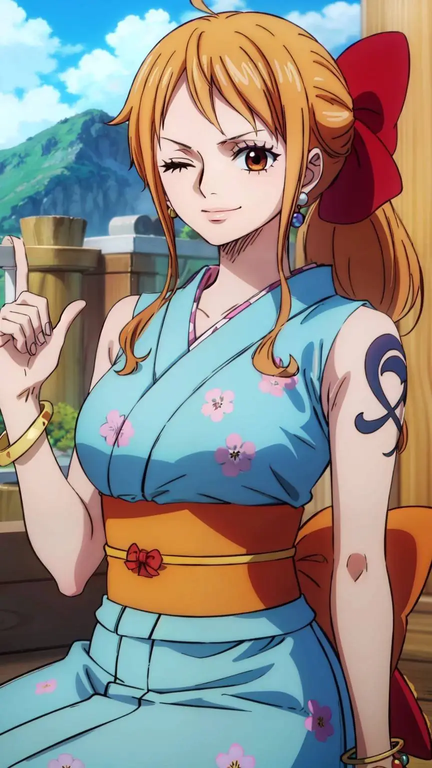 ai character: Nami background
