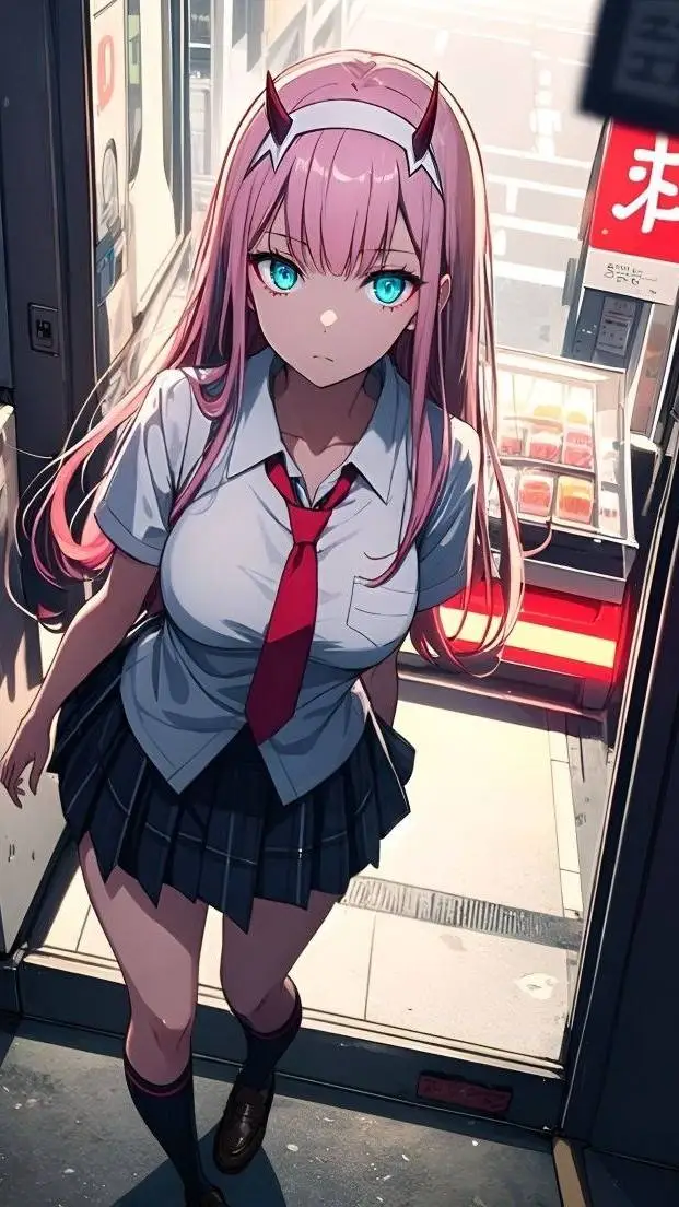 ai character: Zero Two background